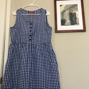 Pyne and Smith Medium blue and white check no 24